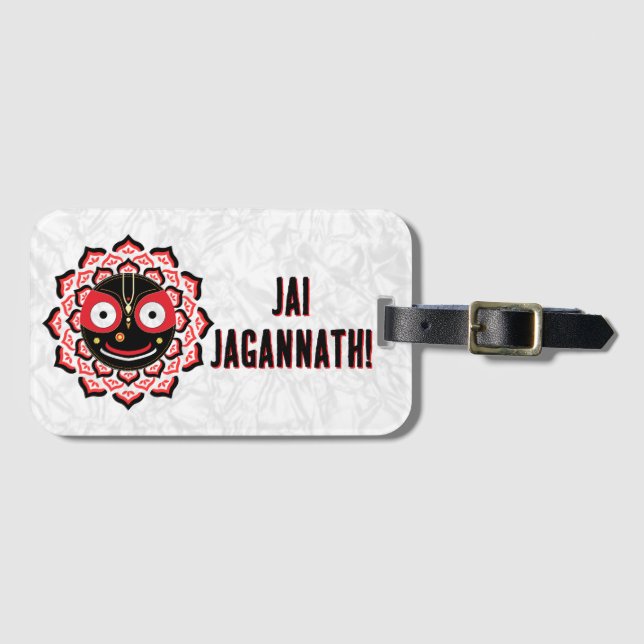 Lord Jagannath Face Chakra Hindu Deity Bagagebricka (Framsida horisontal)