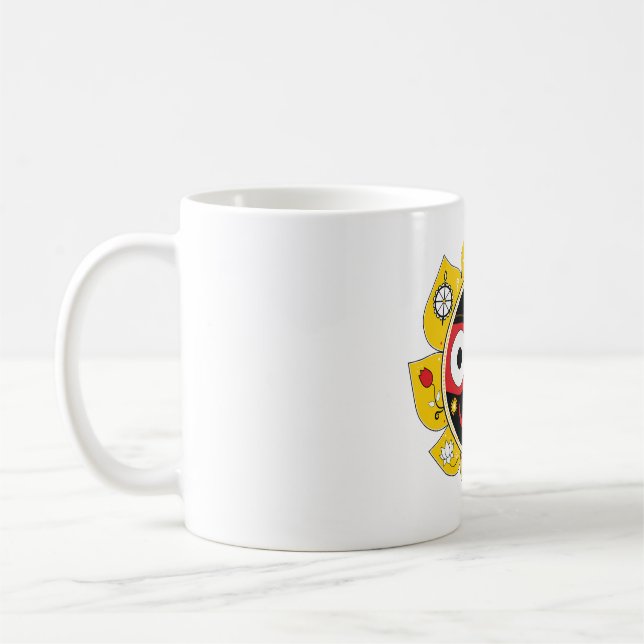 Lord Jagannath Face Hindu Deity Spiritual Kaffemugg (Vänster)