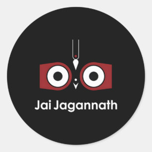 Lord Jagannath Puri Dham Hare Krishna Runt Klistermärke