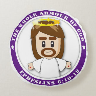 LORD JESUS Round Pillows Rund Kudde