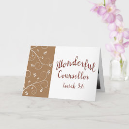 Lord Jesus Wonderful Counselor Photo Card Kort