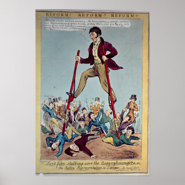 Lord John Stalking över Boroughmongers Poster (Framsidan)