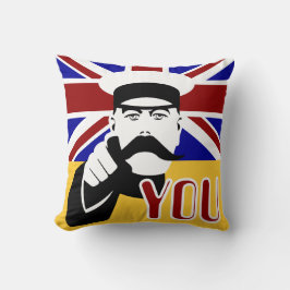 Lord Kitchener retro pop art Union jack cushion Kudde
