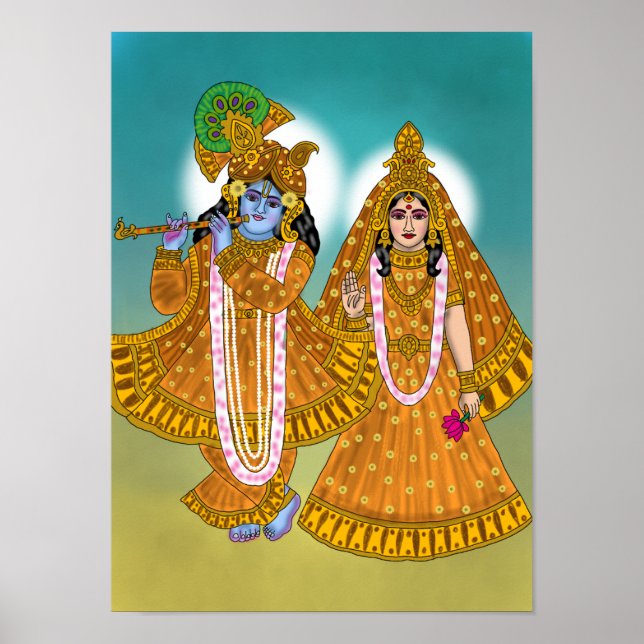 Lord Krishna Affisch (Framsidan)