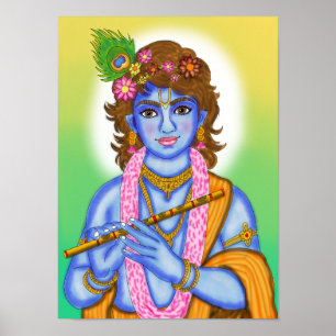 Lord Krishna-affisch Poster