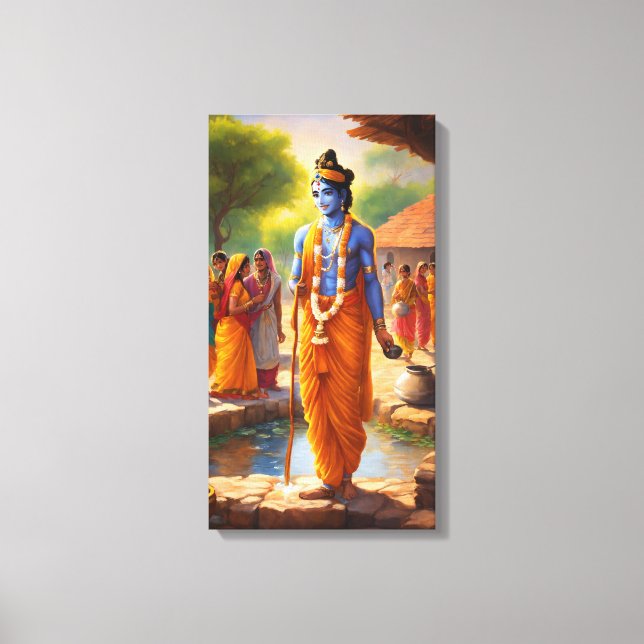 LORD KRISHNA CANVASTRYCK (Framsida)
