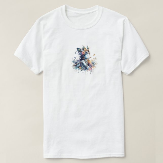 Lord Krishna designer t-shirts för manar (Design framsida)