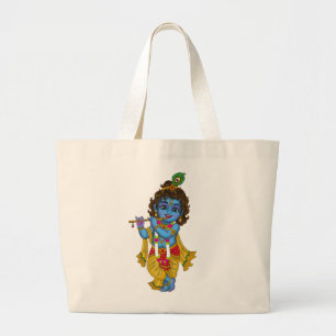 Lord Krishna-handväskan Jumbo Tygkasse