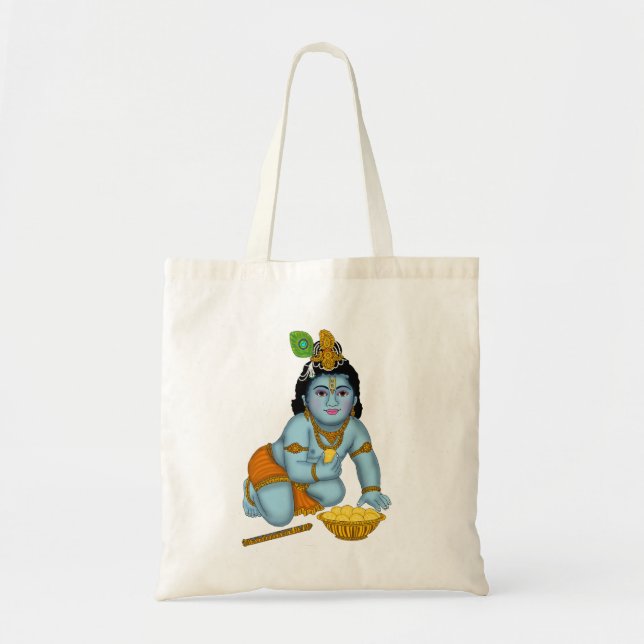Lord Krishna-handväskan Tygkasse (Framsidan)