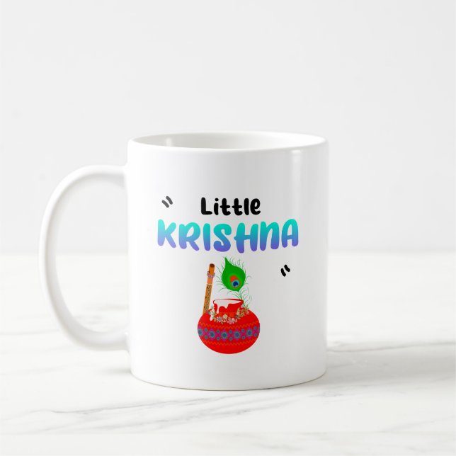 Lord Krishna Janmashtami Laddu Gopal Kaffemugg (Vänster)