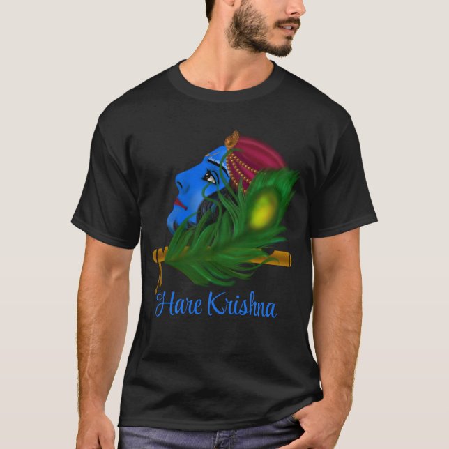 Lord Krishna - Krishna art T-Shirt (Framsida)
