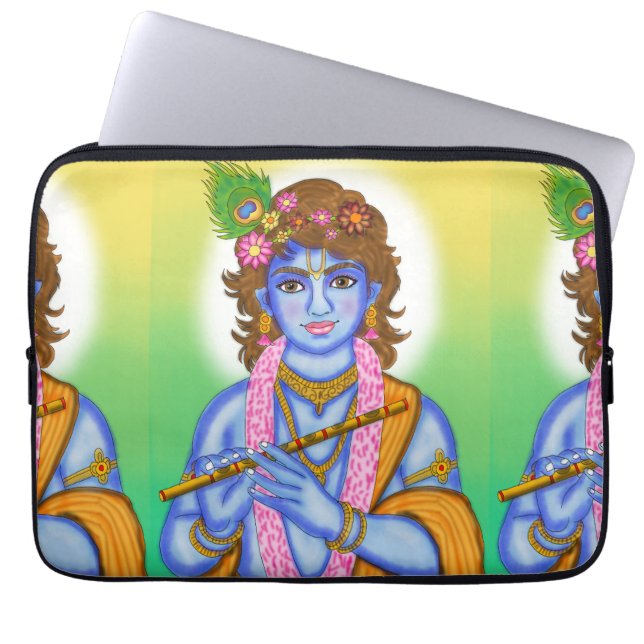 Lord Krishna Laptop Case Laptop Fodral (Framsidan)