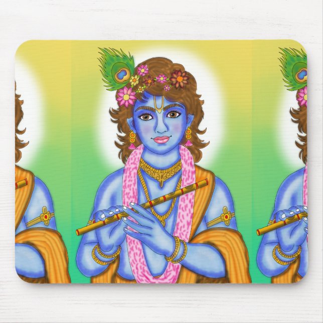 Lord Krishna Mouse Pad Musmatta (Framsidan)