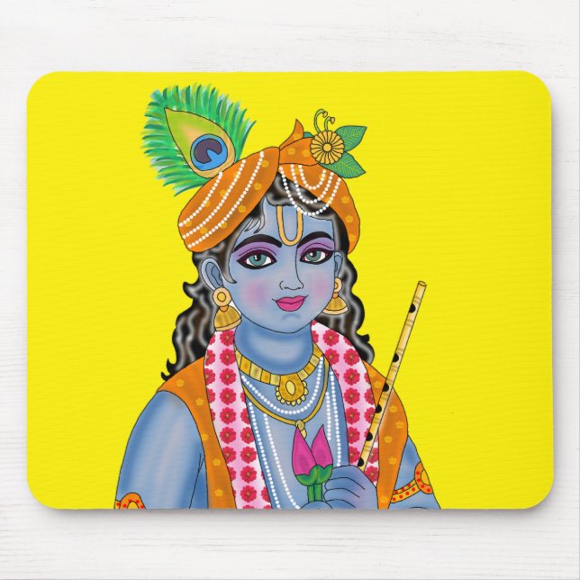 Lord Krishna Mouse Pad Musmatta (Framsidan)