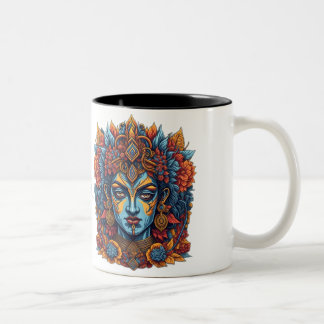 Lord Krishna Mugg: Sip in Divine Serenity Två-Tonad Mugg