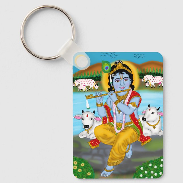 Lord Krishna Nyckelring  (Framsida)