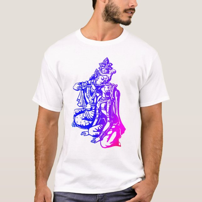 Lord Krishna & Radha - koppla ihop Tee (Framsida)