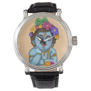 Lord Krishna väggklocka Armbandsur