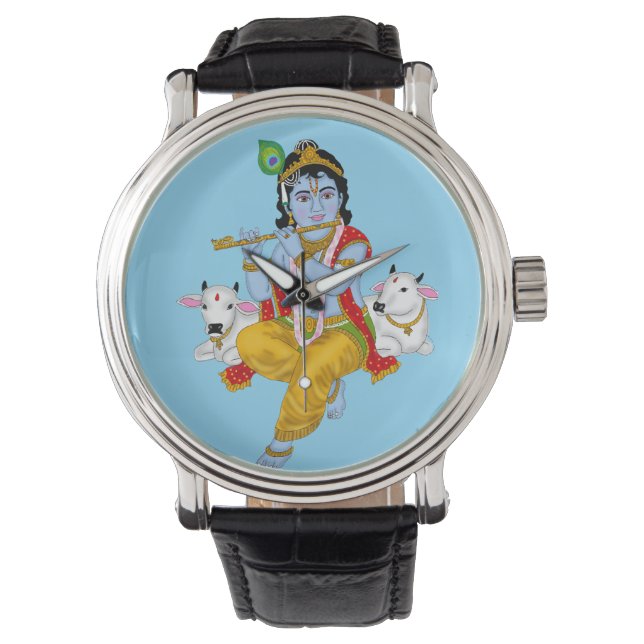Lord Krishna väggur Armbandsur (Framsida)