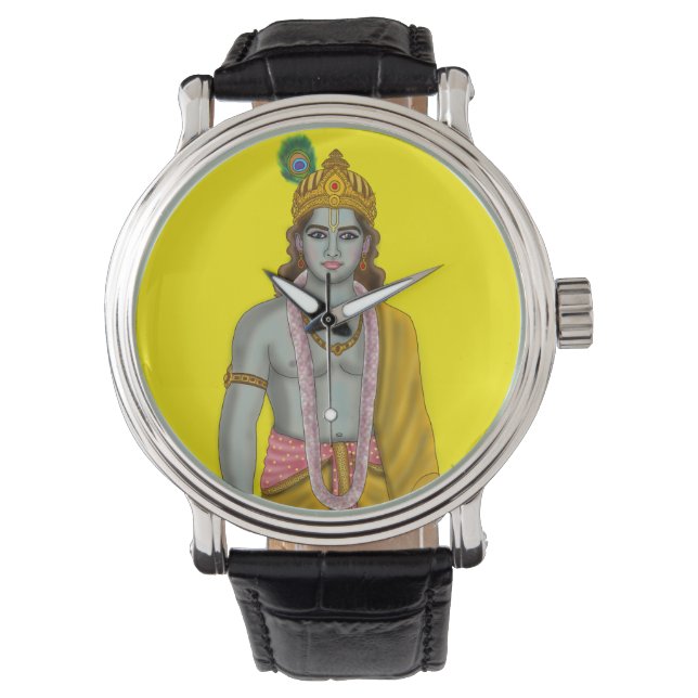 Lord Krishna väggur Armbandsur (Framsida)
