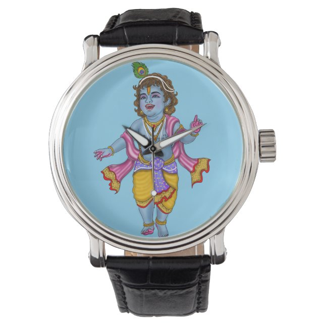 Lord Krishna väggur Armbandsur (Framsida)