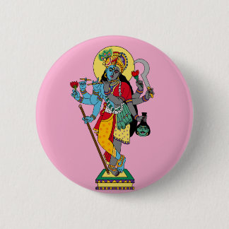 Lord Krishnakali-klistermärken Knapp