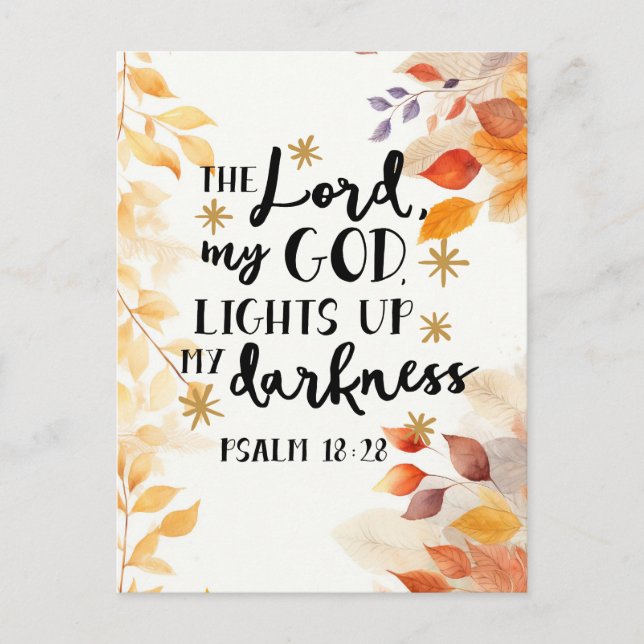 Lord Ljus uppför mitt mörker Vykort (Framsida)