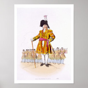 Lord Mayor, från "Costume of Underbar Britain", of Poster