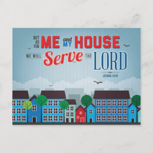 Lord Mousepad - Joshua 24:15 Bible Verse Vykort