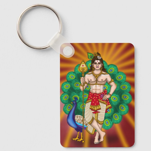 Lord Murugan-nyckelring Nyckelring (Framsida)
