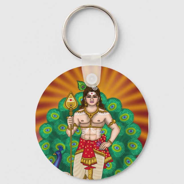 Lord Murugan-nyckelring Nyckelring (Framsida)