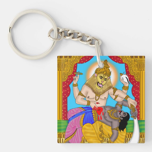 Lord Narasimha Nyckelring (Framsidan)