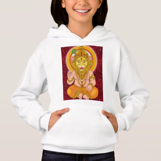 Lord Narsimha-hoodie T Shirt (Framsida)