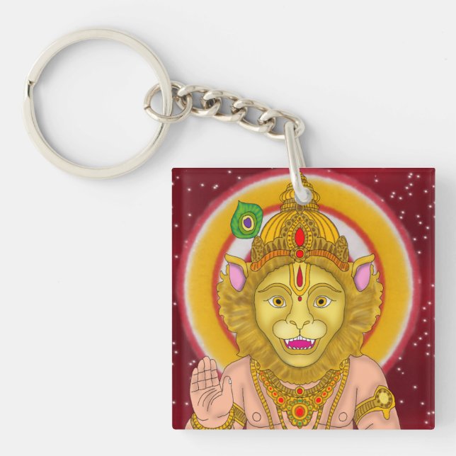 Lord Narsimha-nyckelring (Framsidan)
