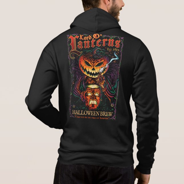 Lord O’ Lanternor Unisex Hoodie - Haunted Brew T Shirt (Baksida)