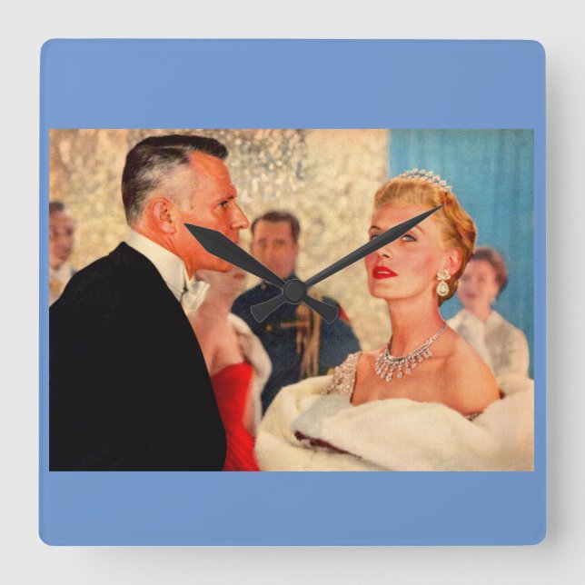 Lord och Dam Speedklie Fyrkantig Klocka (Framsida)