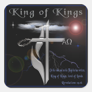 Lord of Lords Kung of Kung Fyrkantigt Klistermärke