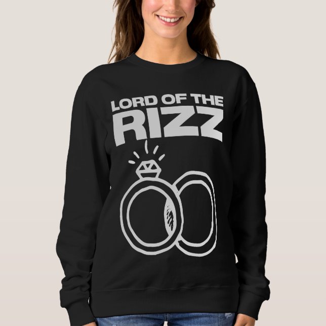 Lord of the Rizz Wedding Rings Marriage Engagement T Shirt (Framsida)