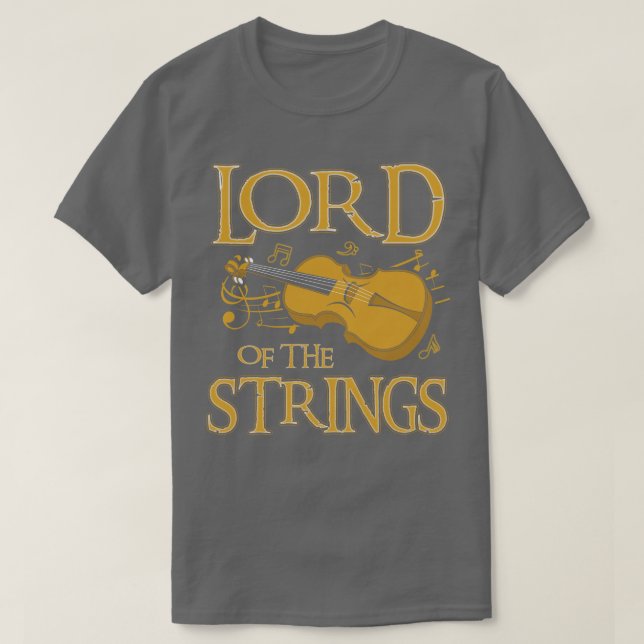 Lord of the Strings Violin T Shirt (Design framsida)