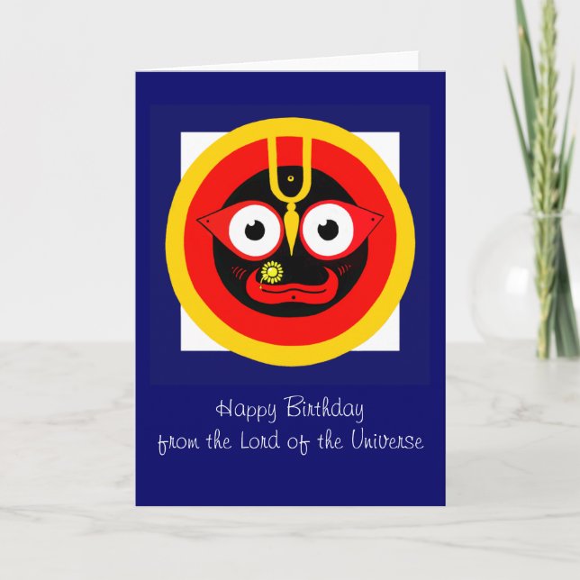 Lord of the Universe Birthday Card Kort (Framsida)