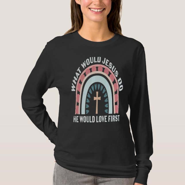 Lord Prayers Prayer Amen Christian Woman Jesus Rel T Shirt (Framsida)