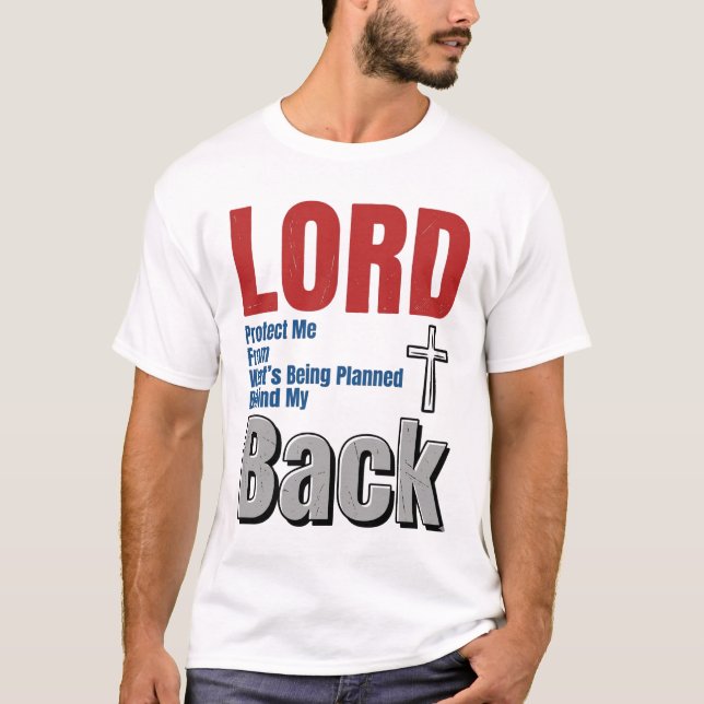 Lord Protect Me Kristet Tro T-Shirt Design_1 (Framsida)
