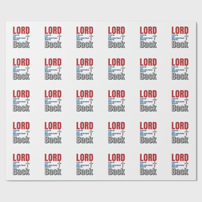 Lord Protect Me Kristet Tro T-Shirt Design_1 Presentpapper (Platt)