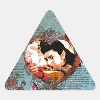 Lord Rama Bollywood Gud Aum Ornament blommigt Triangelformat Klistermärke
