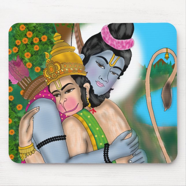 Lord Rama & Hanuman  Musmatta (Framsidan)