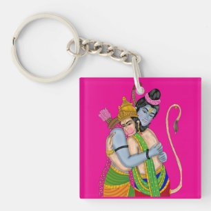 Lord Rama & Hanuman Nyckelring