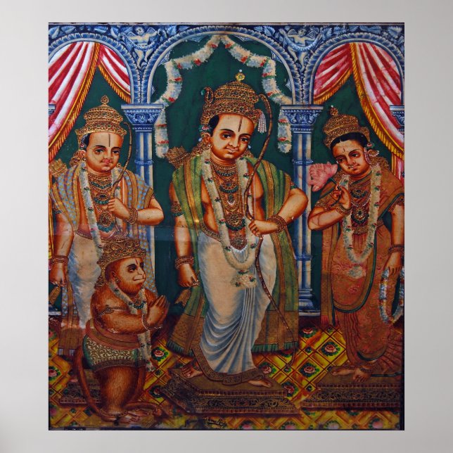 Lord Rama, Sita, lakshmanna, Hunuman.DSC_7577 Poster (Framsidan)