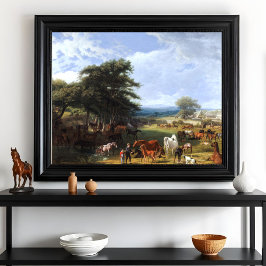 Lord Rivers's stuteri av Jacques–Laurent Agasse. Poster