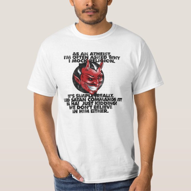 Lord Satan Befalla Den! T Shirt (Framsida)