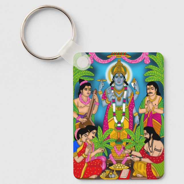 Lord Satyanarayan Nyckelring (Framsida)